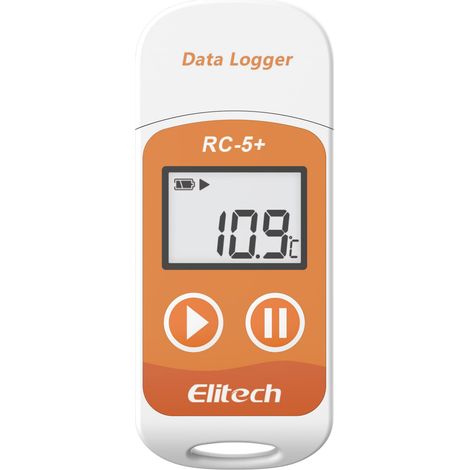 nregistreur de Température USB RC-5 + Mini Enregistreur de Données 32000 Thermomètre Numérique Rapport PDF CSV Auto Alarme