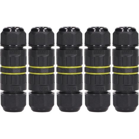Connecteur de Câble électrique Extérieur 5 Pièces, Boîte de Jonction de Connecteur de Fil Souterrain étanche IP68 Connecteurs de Fil à 3 Noyaux Conception de Matériau en Silicone (1/5)