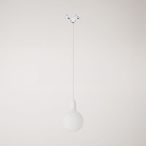 Creative Cables - Candeeiro suspenso de calha com acabamento em porcelana colorida - lâmpada não incluída
