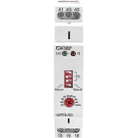 GRT8-EC Doppelfunktions-Zeitrelais 10 A mit Ein-/Ausschaltverzögerung AC230 V (1/5)