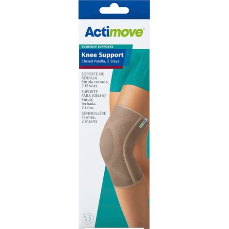 ACTIMOVE ES Banda estabilizadora de rodilla con rótula cubierta y 2 huesos talla M beige (7557529) (k=12)