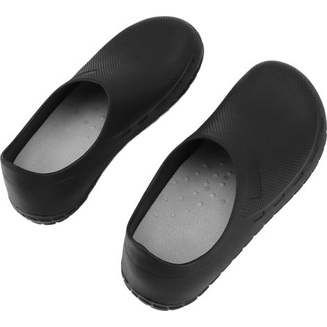 Ortviai Chaussures Antidérapantes pour Cuisine – Modèle ST-509, Noir, Taille 42, Maille Respirante et Résistante