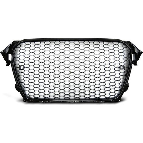 Calandre pour Audi A4 B8 de 2011 a 2015 Look Sport noir Brillant - PDC-28648388 (1/2)
