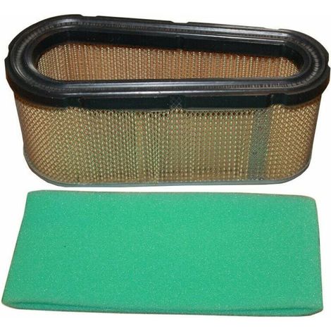 Kit Filtre à air et pré-Filtre pour Briggs & Stratton Replaces 496894 493909 496894S Tondeuse à Gazon (1/4)