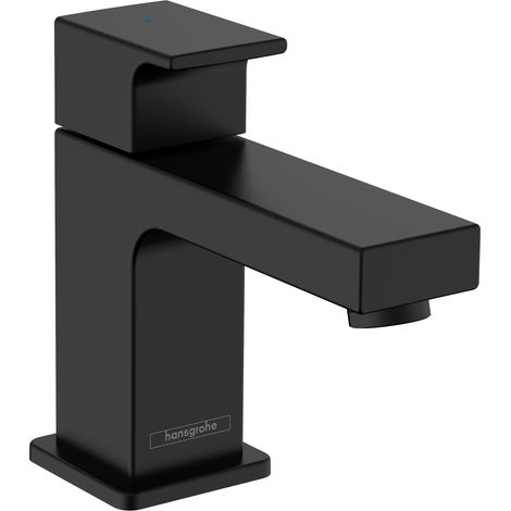 Hansgrohe – Robinet de lavabo noir mat – Montage monotrou – Bec 93 mm – Jet normal avec AirPower – EcoSmart 4 l/min – 71592670 (1/7)