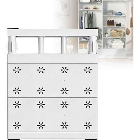 Étagères réglables pour armoire, Largeur 24 cm Étagères extensibles sans perçage, Télescope sans clou, Séparateur d'étagères pour armoire, armoire, salle de bain, cuisine (Longueur 30 à 40 cm) (1/5)