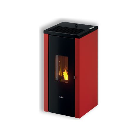 Pegaso Vera 7 stufa a pellet ad aria da 7 kW rivestimento acciaio verniciato per 138 m (1/2)