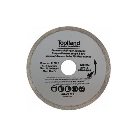 Disque de diamant - 180 mm x 25 4 mm