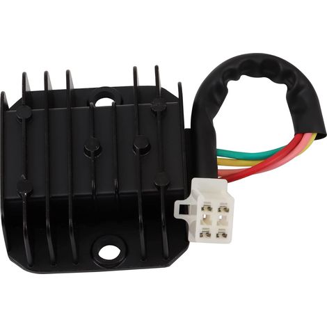 4 Wire 12V Voltage Regulator Replacement for CG Go Kart Moped and Scooter 125cc 200cc 250cc and GY6 50cc 60cc 80cc 125cc 150cc ATV Dirt Bike (1/5)