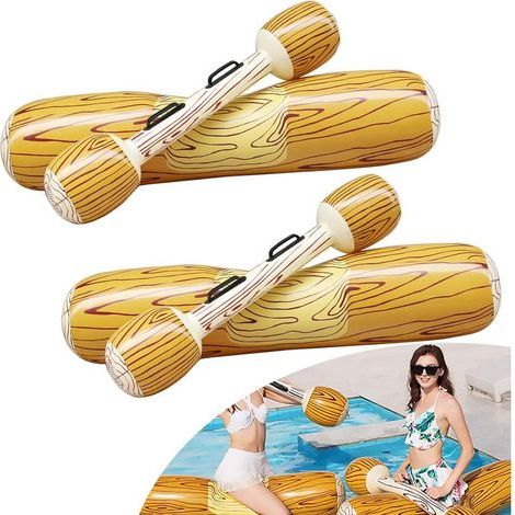 Bouee Piscine, 4 in 1 Matelas Gonflable Piscine, Portable Hamac d'eau Gonflable, Fauteuil Gonflable de Piscine, Manuelle Jouets de Piscine pour Plage Partie Vacances (1/5)