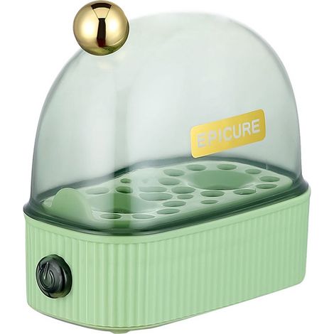 Cuiseur à œufs - Mini cuiseur à œufs électrique - Cuiseur à œufs électrique - Convient pour 2 œufs - Rapide, portable et arrêt automatique - Idéal pour la cuisine et la chambre d'étudiant (1/5)