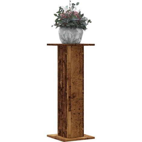 Pflanzenständer 2 Stk. Altholz-Optik 30x30x80 cm Holzwerkstoff