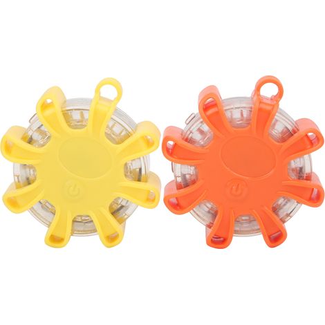 Lampe stroboscopique d'avertissement nocturne d'urgence à 8 LED, étanche et témoin lumineux (1/5)