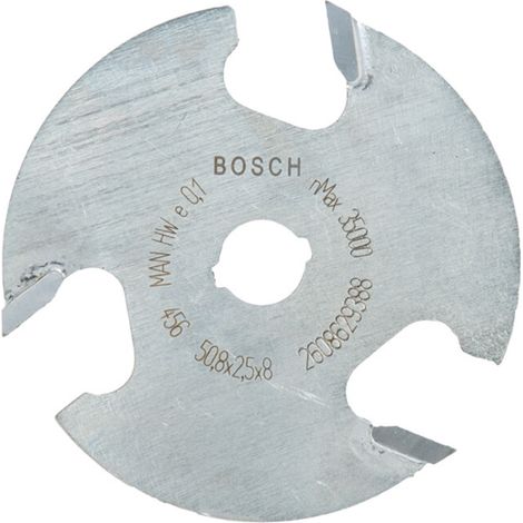 Bosch Fraise à rainurer à disque Expert for Wood 8 mm D1 50,8 mm L 2,5 mm G 8 mm - 2608629388 (1/5)