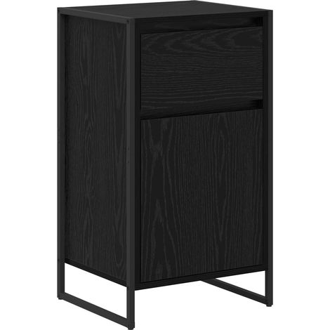 Vitrina Roble Negro 43 x 36 x 75,5 cm Madera contrachapada vidaXL