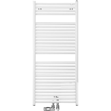 Zehnder Badheizkörper Troja, 1148x750 mm (HxL), Mittel- / Seitenanschluss, TG-120-075-05, ZT300475B100000
