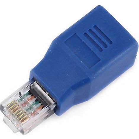 Adaptateur croisé RJ45 mâle/femelle, adaptateur de câble Ethernet croisé mâle-femelle (1/2)
