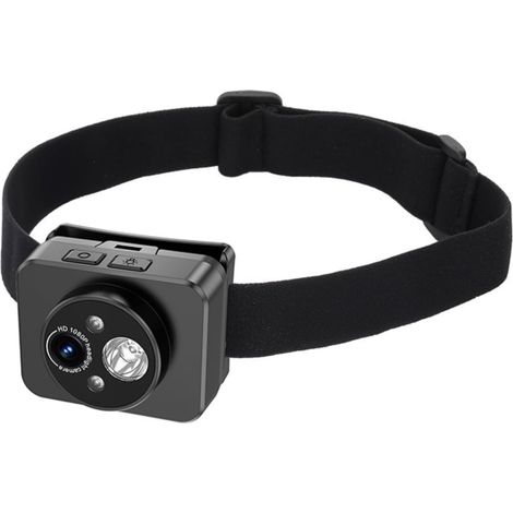 1080P-Frontkamera, 45° verstellbare Action-Kamera, tragbar mit LED-Licht für Outdoor-Sportarten