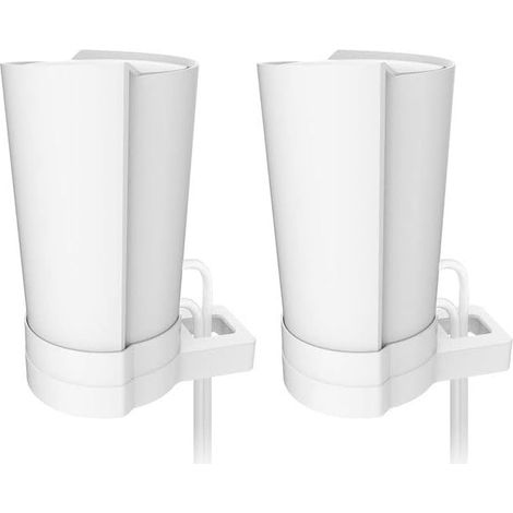 For Tp-Link Deco X90 / X95 / X96 / Xe200 Home Wifi 6 System Simple And Robust Wall Mount Stand Bracket For Tp-Link Deco X90 / X95 / X96 / Xe200 Mount With Cable Management (White, 2Psc) (1/5)