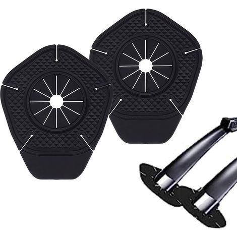 Almohadillas cubiertas protectoras universales para el orificio del brazo del limpiaparabrisas delantero, accesorio de protección exterior para automóviles (1/5)