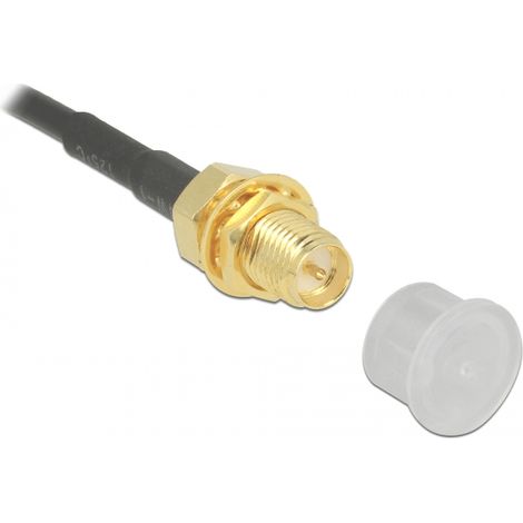 Delock Cubierta antipolvo para SMA macho, 10 unidades transparente