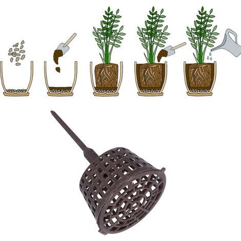 Panier en Plastique pour Engrais 20PCS, Boîte de Fertilisation Durable avec Couvercle pour Bonsaï et Plantation (1/5)