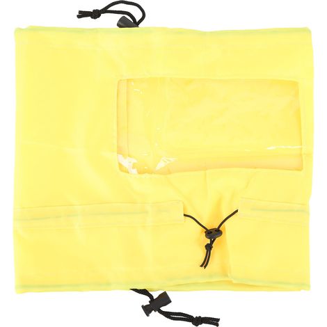 Adjustable Dog Shower Cap Reusable Water Resistant Pet Overhead Ears Protection Bath Cover Yellow (1/5)