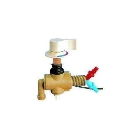 Mitigeur douchette avec contacteur – Commande bouton unique – Tuyau souple 8/10 mm – Sortie filetée 1/2' pour installation facile (1/2)