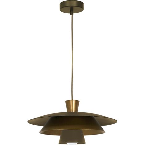 Suspension Plato métal or titane mat Ø34 1xE27 Luminex