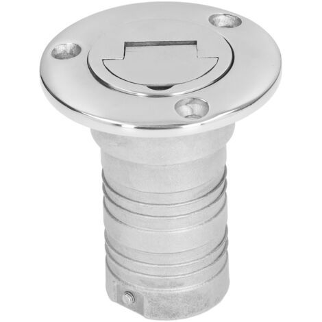 Port de Remplissage Marin, Port d'injection d'eau de 38 Mm Remplisseur Marin en Acier Inoxydable 316, Opération Facile, Chaîne Fixe, Bonne étanchéité, Outils d'extraction par