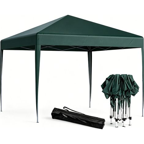 LOEFME - Tonnelle pliante 3x3m - Barnum pliant en acier 3 Hauteur réglable jusqu'à 258cm - Anti-UV 50+ – Toile Oxford 210D enduite argentée (1/5)