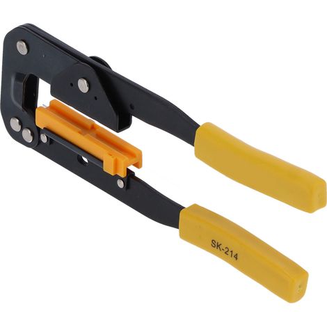 Pince à sertir SK-214 pour câbles plats en acier à haute teneur en carbone, avec porte-matrice. (1/5)