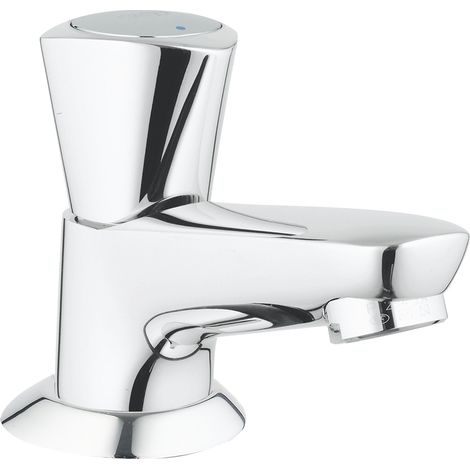 Grohe – Robinet de lave-mains sur plage – Finition chrome – Hauteur sous bec 93 mm – Débit 13 l/min – Installation à visser (1/5)