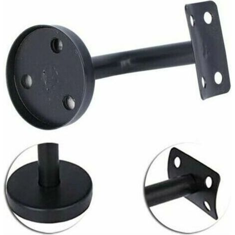 Ensemble de 4 supports de main courante en acier inoxydable, conçus pour supporter les mains courantes murales dans les couloirs, les escaliers et les lofts intérieurs.-DPZO (1/3)