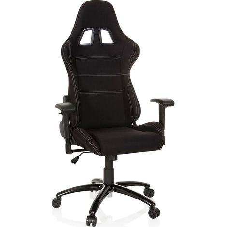 [NEUWERTIG] B-Ware hjh OFFICE Gaming Stuhl Bürostuhl GAME FORCE Computerstuhl Stuhl Stoff schwarz (1/2)