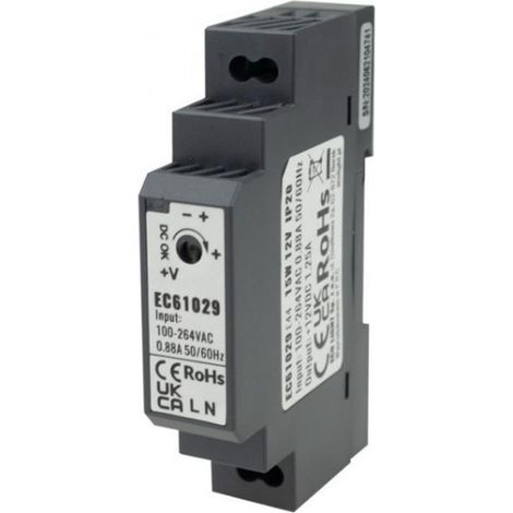 DIN-Schienen-Netzteil 12V 15W Premium Eco Light EC61029 (1/5)