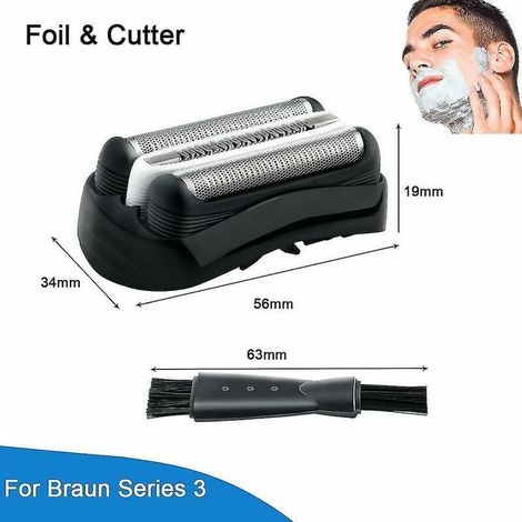 Ersatzscherkopf 32b für Braun 32b Serie 3 301s 310s 320s (1/5)