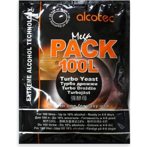 Lievito da distilleria Alcotec Mega Pack 100L