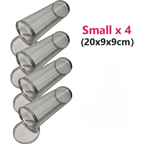 (Petit panier x4) Grille de barbecue, cage à barbecue, ustensiles de cuisine pour camping et pique-nique, grille ronde pour barbecue de camping, panier à griller à roulettes (1/5)