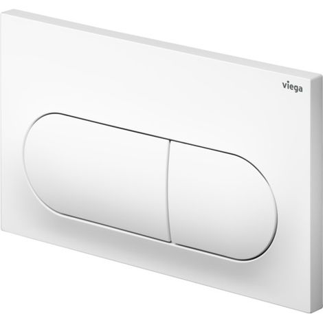 Plaque de commande de chasse d'eau Visign for Life 6 8602.1 en plastique blanc alpin