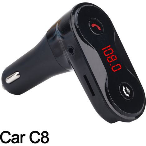 C8 Car MP3 Bluetooth Player - Hands-free Car MP3 Player - Rose Gold (1/3)
