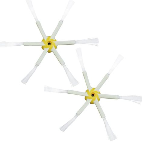 YanBan Lot de 10 brosses latérales à 6 Bras compatibles avec iRobot Roomba 500 600 700 Series 550 560 630 650 760 770 780 Aspirateur (1/4)