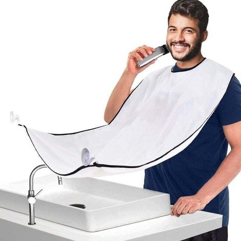 Herren-Bartschürze, Bartfänger für Rasur und Haarschnitte (1/4)