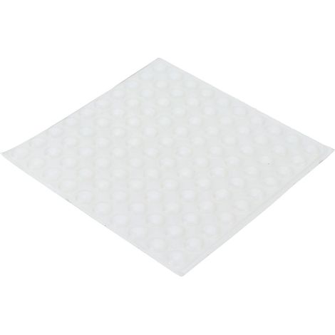 Lot de 100 patins de protection transparents antidérapants et autocollants pour table, chaise, cadre photo, meubles (1/5)