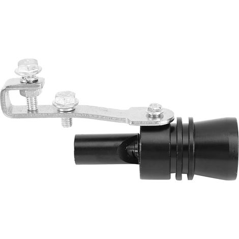 Turbo Sound Auspuffpfeife Schalldämpfer Endrohr Aluminiumlegierung TC XL Einfache Installation Direkter Austausch Allgemeine Fahrzeugtypen (SCHWARZ) (1/5)