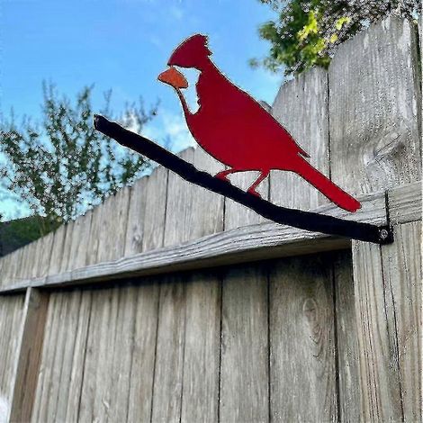 Décoration d'oiseau pic-vert en métal fait main, art de jardin pour pelouse et décoration de jardin (1/2)