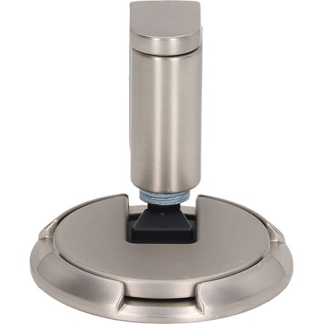 Türstopper mit Saugnapf aus Zinklegierung, magnetfrei, mechanisch, höhenverstellbar, sandgestrahltes Nickelfinish (1/5)