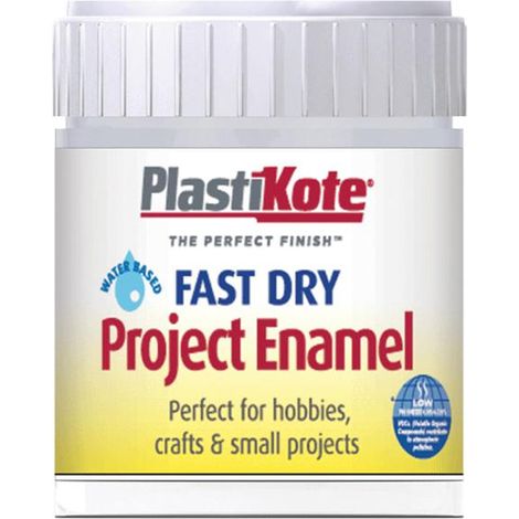PlastiKote Fast Dry Enamel Paint B30 Bottle – Silver Aluminum Finish, 59ml