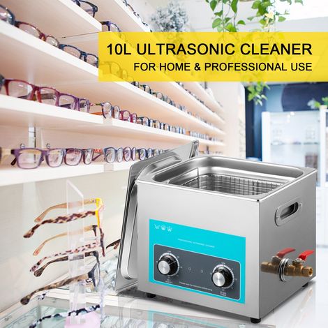 Nettoyeur à Ultrasons avec Minuterie de Chauffage 10 L, Professionnel Nettoyeur à Ultrasons 220 V, Nettoyeur Ultrasons en Acier Ino… (1/5)