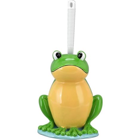 Bathroom Toilet Brush Set Household Holder Frog Shape Bowl Cleaning Tool Creative Toilet Brush Cleaning Tool (1/5)